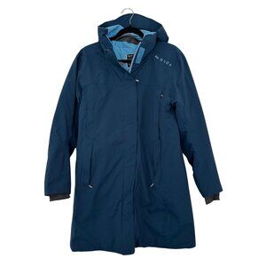 Oros Orion Parka Coat Jacket Womens Size M Blue Solarcore Insulated Hooded Ski